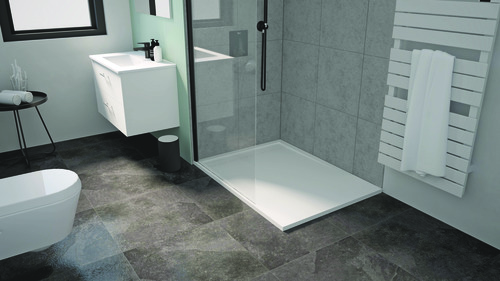 Receveur de Douche Résine de Synthèse Spirit blanc 80x120